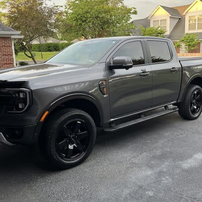 20 inch Raceline 942B Addict in Gloss Black on a 2024 Ford Ranger 4WD