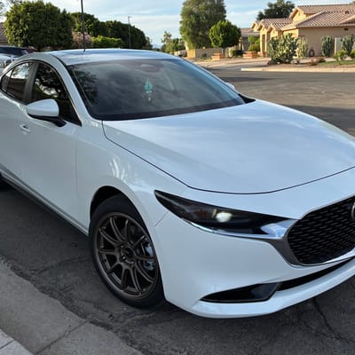 18 inch Enkei Triumph Matte Bronze on a 2025 Mazda 3