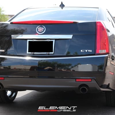 22 inch Lexani Johnson II Chrome on 2009 Cadillac CTS Sedan w/ Specs
