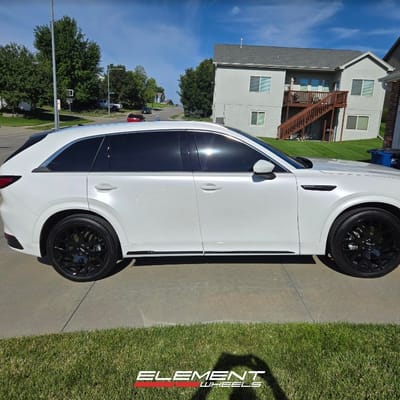 22 inch Ace Alloy AFF07 in Gloss Black on a 2024 Mazda CX-90