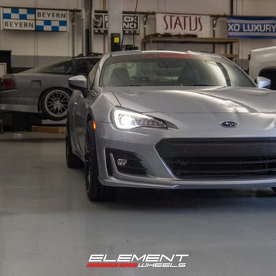 18 Inch MOMO Catania in Satin Black on a 2020 Subaru BR-Z