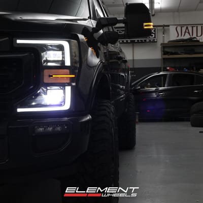 20 Inch Fuel Off-Road D723 Militia in Matte Black on a 2022 Ford F-250 Tremor