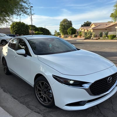 18 inch Enkei Triumph Matte Bronze on a 2025 Mazda 3