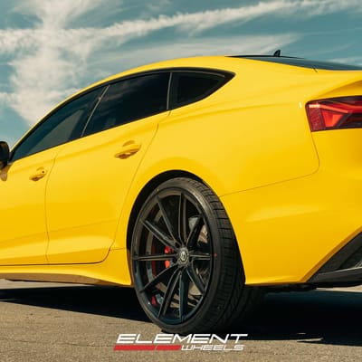 20 inch Curva Concepts CFF46 Gloss Black on a 2022 Audi S5