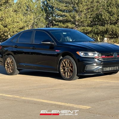 18 inch F1R FS3 in Matte Bronze on a 2019 Volkswagen Jetta GLI