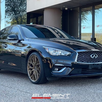 20 Inch F1R FS3 in Matte Bronze on a 2021 Infiniti Q50