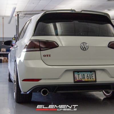 19 Inch Variant Radon in Titanium Brushed Face on a 2019 Volkswagen GTI