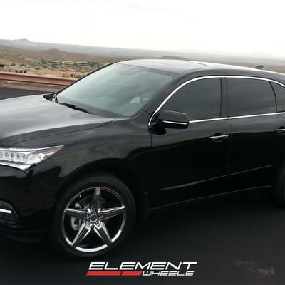 DUB Lace Chrome Wheels on 2014 Acura MDX w/ Specs