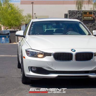 18 inch Staggered TSW Sebring Matte Black on 2015 BMW 320i RWD 3 Series (Base)