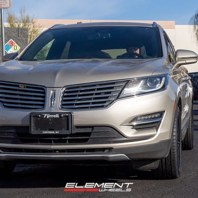 18 inch Mazzi Fusion 341 Gloss Black w/ Machined Face on a 2015 Lincoln MKC