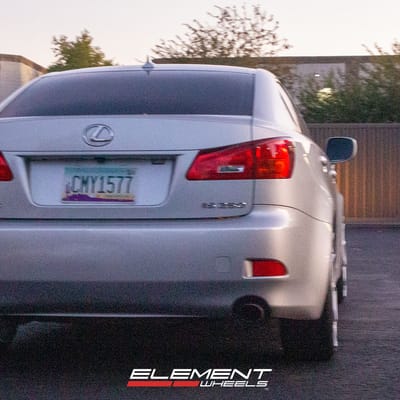 20 inch Versus VS777 Silver Machined on a 2007 Lexus IS 250 2WD