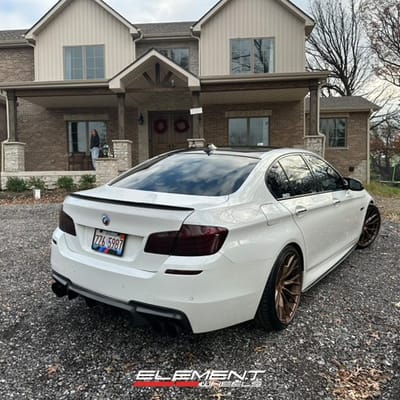 20 Staggered Ferrada FR9 in Brushed Cobre on a 2014 BMW 5 Series X-Drive