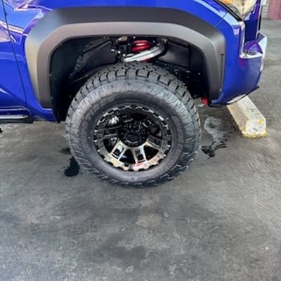 17 inch Blaque Diamond Off-Road BD-O801 Gloss Black Machined & Tinted on a 2025 Toyota Tacoma