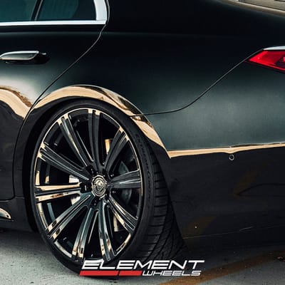 22" Staggered Avant Garde Vanguard on 2023 Mercedes S580 S-Class Lowered