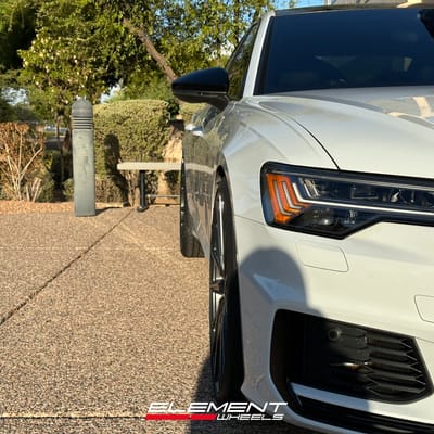 22 inch Vossen HF-4T Gloss Anthracite on a 2020 Audi S6