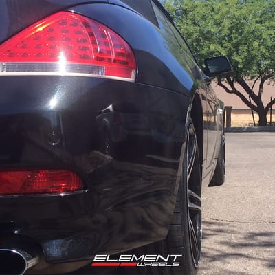 20 inch Curva C5 Black Machined on 2007 BMW 6 Series 650i w/ Specs