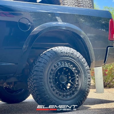 20 inch Black Rhino Alpha in Matte Black w/ Gunmetal Lip on a 2010 Dodge Ram 2500