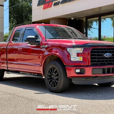 20 Inch Fuel Off-Road Rebar 6 in Blackout on a 2016 Ford F-150