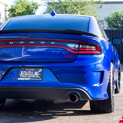 20 inch Variant Argon Piano Black on 2018 Charger Scat Pack 392