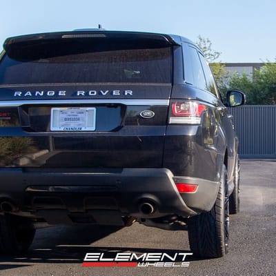 22 inch Element EL33 Gloss Black on a 2016 Range Rover Sport V6 Supercharged