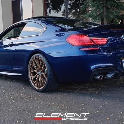 20 inch Staggered F1R FS3 Matte Bronze On A 2017 BMW 6 Series Coupe X-Drive