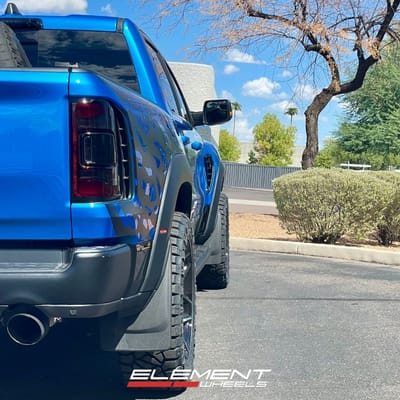 22 inch 4Play Off-Road 4P06 in Brushed Black on a 2022 Dodge Ram 1500 TRX