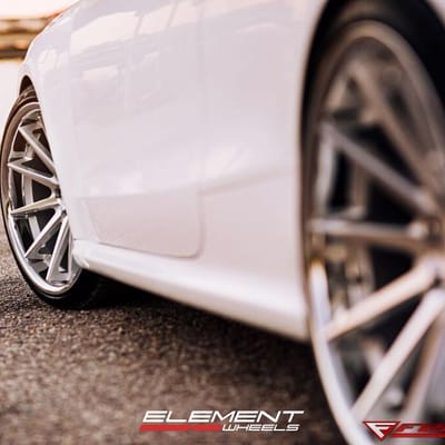20 inch Staggered Ferrada FR4 Machine Silver on 15 Audi RS5 w/ Specs