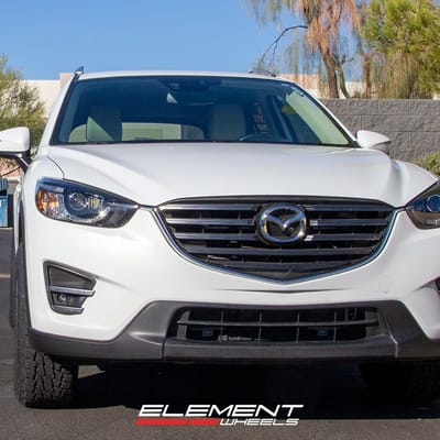 17 inch Black Rhino York Matte Black on a 2016 Maxda CX-5