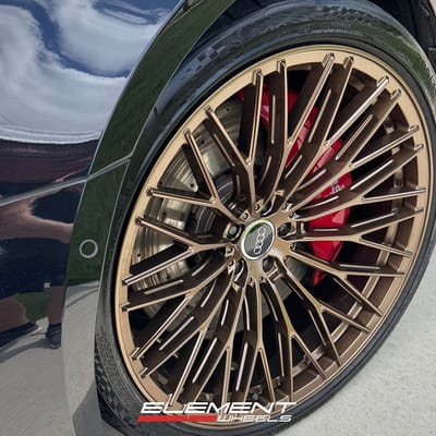 22x10.5 Element Forged ME-1 Gloss Bronze (Full Forged) on 2021-2025 Audi RS6 Avant