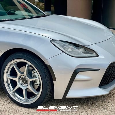 18 inch Staggered Enkei TS-7 in Storm Grey on a 2023 Toyota GR86