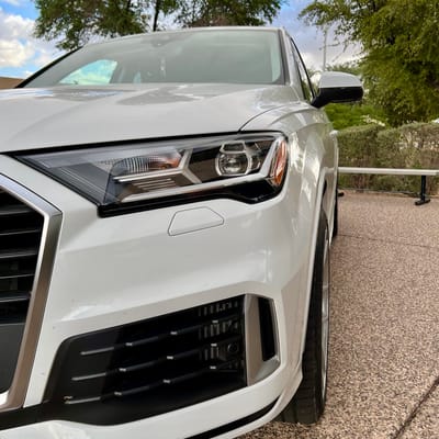 22 inch Ace Alloy AFF02 Brushed Aluminum on a 2023 Audi Q7