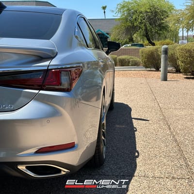 20 inch Variant Krypton Super Black Chrome on a 2023 Lexus ES350