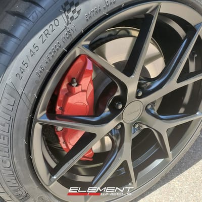 20 inch MRR FS06 Matte Black on a 2021 Ford Mustang Mach-E