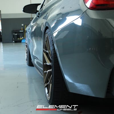 Staggered 20 Inch Variant Radon in Satin Bronze on 2015 BMW M4