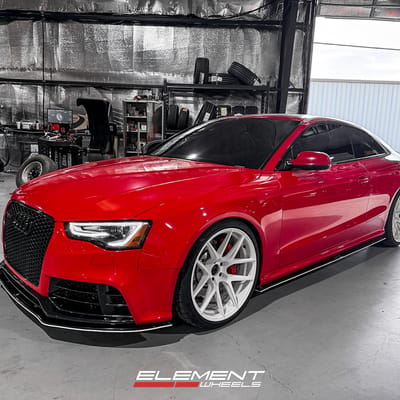 20 inch Ace Alloy AFF02 White on a 2015 Audi RS5