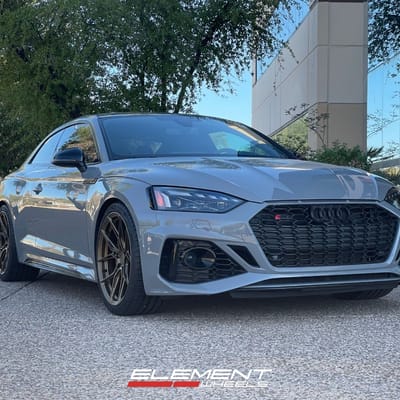 20 inch Variant Nysa in Satin Bronze on a 2023 Audi RS5