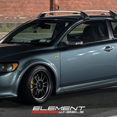 18 inch Konig Hypergram in Matte Gray on a 2008 Volvo C30