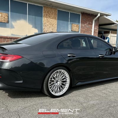 20 Staggered Element Forged ME-1 in Gloss Silver on a 2019 Mercedes-Benz CLS 53 AMG