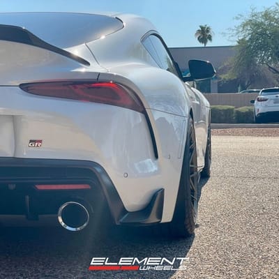 19 Inch Staggered Variant Maxim in Satin Bronze on a 2022 Toyota GR Supra