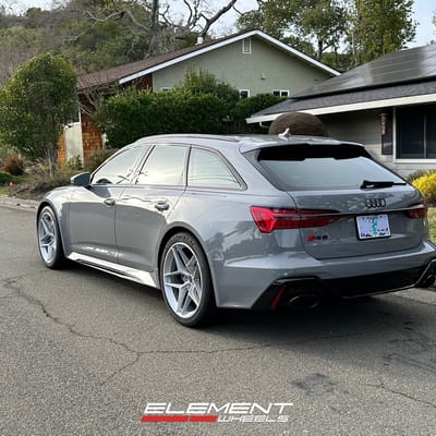 21 inch HRE FF11in Liquid Metal on an Audi RS6