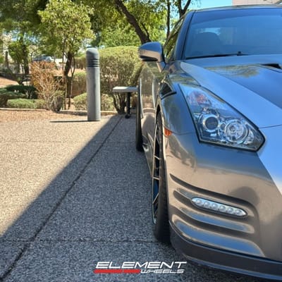20 inch Staggered Ferrada FR2 Matte Bronze w/ Gloss Black Lip on a 2012 Nissan GTR