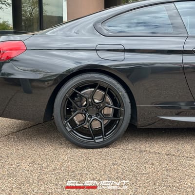 20 inch Staggered Rohana RFX11 in Gloss Black on a 2017 BMW 6 Series