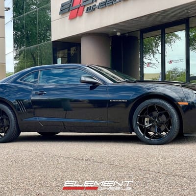 20 inch Staggered MRR M288 in Gloss Black on a 2010 Chevrolet Camaro