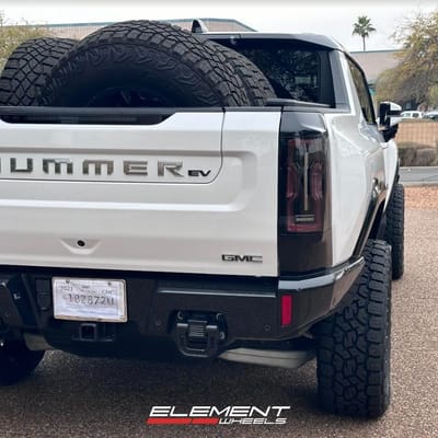 22 Inch Lexani Off-Road Veneta in Gloss Black on a 2023 GMC Hummer EV