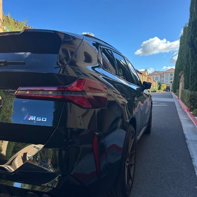 Staggered 20 inch Ferrada Forge-8 FR8 in Matte Bronze on a 2025 BMW X3