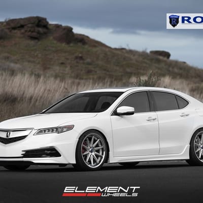 20x9 Rohana RC10 Silver on 2015 Acura TLX w/ Specs