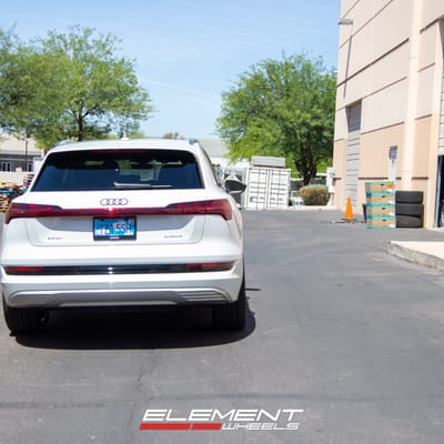 20 Inch Varro VD06X in Gloss Titanium w/ Brushed Face on a 2022 Audi E-Tron SUV
