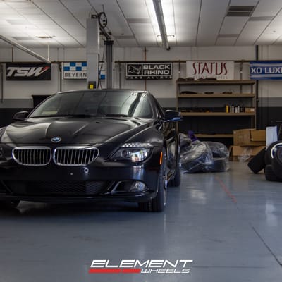 Staggered 20 Inch Variant Krypton in Super Black Chrome on a 2010 BMW 650i