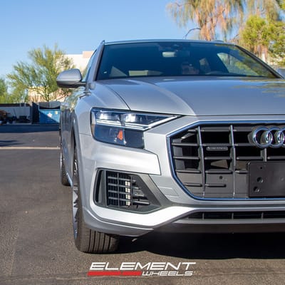 22 inch Rotiform JDR Matte Anthracite R163 on a 2020 Audi Q8