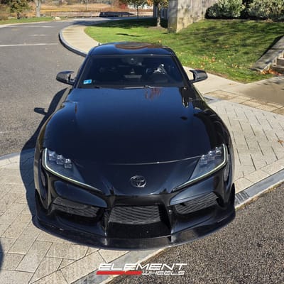 Staggered 19 inch MRR FS01 in Bronze on a 2021 Toyota Supra